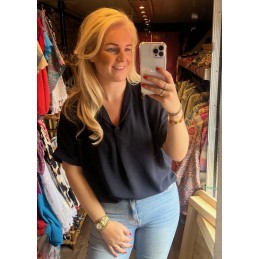 Blouse Emma donkerblauw