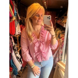 Blouse Sophie rood roze