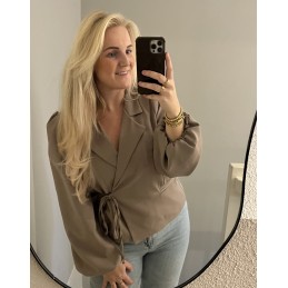 Wikkelblazer taupe