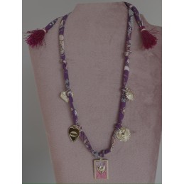 Bandana ketting paars