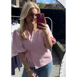 Nura wikkelblazer roze