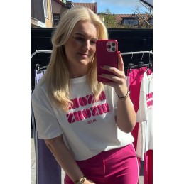 Bisous shirt fuchsia