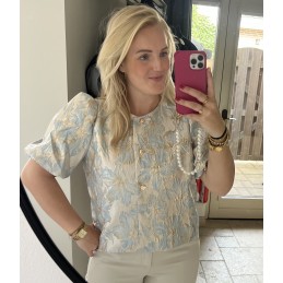 Flower top blauw