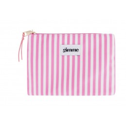 Toilettas streep roze