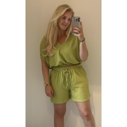 Livia top cropped pistache