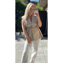 Lou gilet taupe