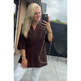 Oversized blazer Lois bruin