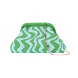 Clutch blauw groen