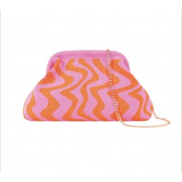 Clutch roze oranje