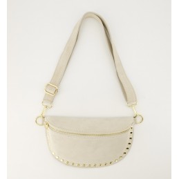 Debby suede bag ecru