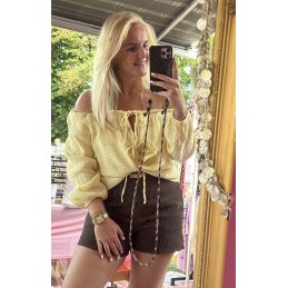 Rosa blouse geel
