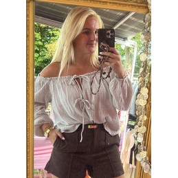 Rosa blouse beige