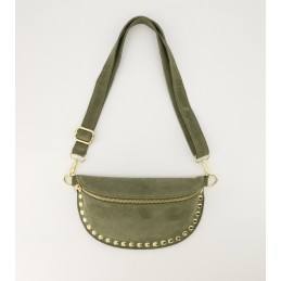 Debby suede bag olive
