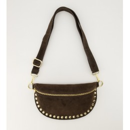 Debby suede bag bruin