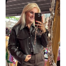 Ambika leather jacket brown