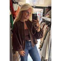Suede jacket brown Ambika