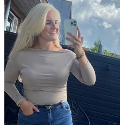 Basic top taupe