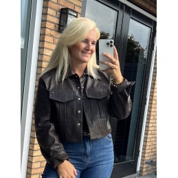 Ambika leather jacket brown