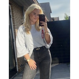 Oversized shirt grijs