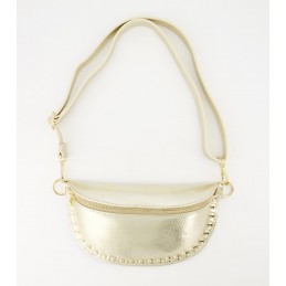 Debby leather bag goud