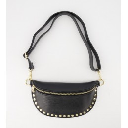 Debby leather bag zwart