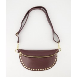Debby leather bag burgundy