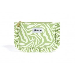 Toilettas ruffle groen